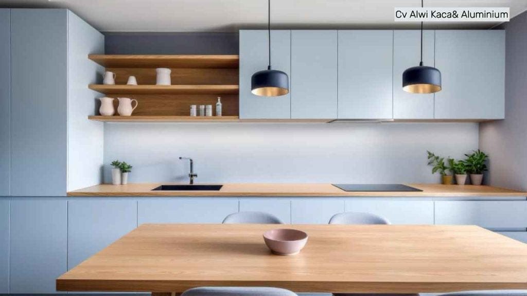 Kitchen Set Aluminium dengan Desain Elegan di Jakarta Utara