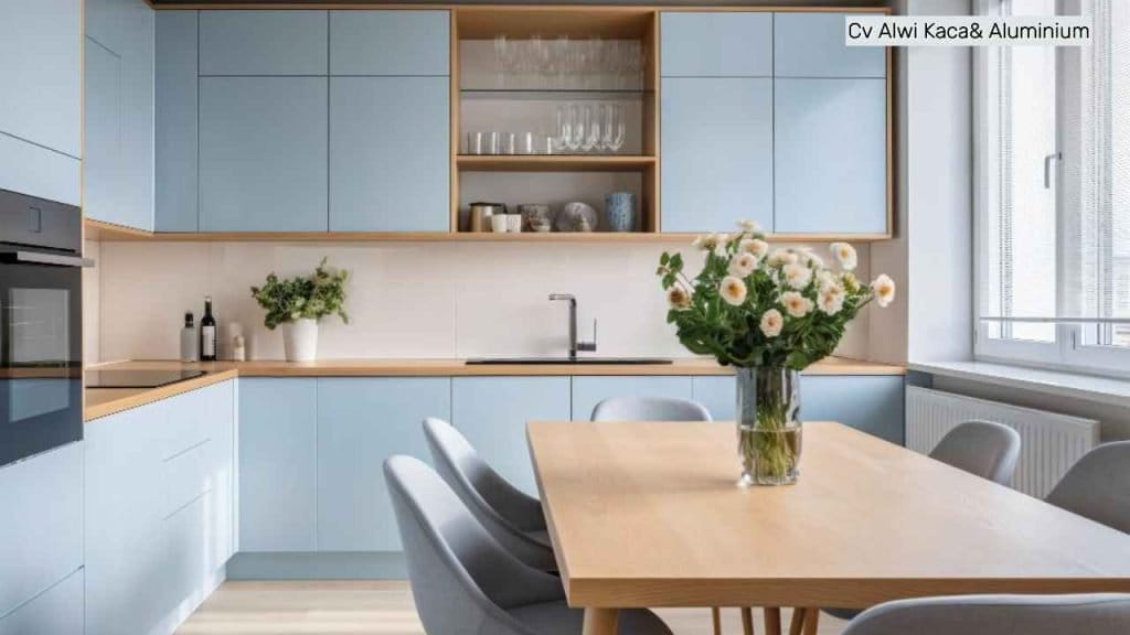 Kitchen Set Aluminium dengan Desain Elegan di Jakarta Barat