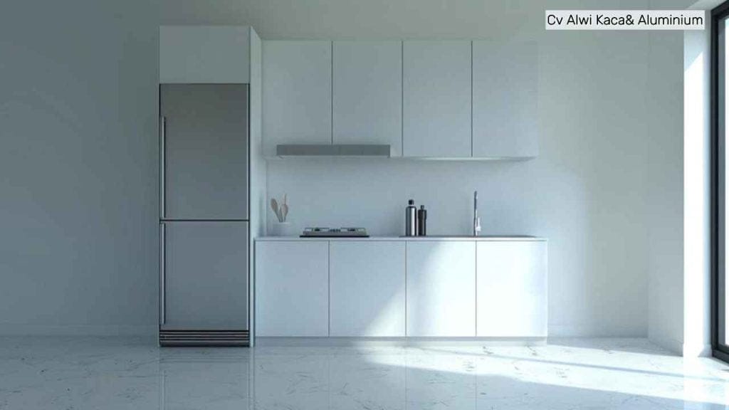 Kitchen Set Aluminium dengan Desain Elegan di Jakarta Timur