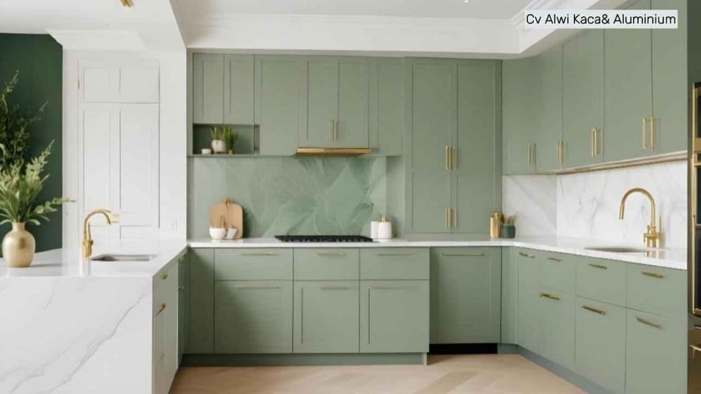 Kitchen Set Aluminium dengan Desain Elegan di Jakarta Pusat