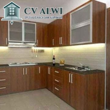 Kitchen Set Aluminium dengan Desain Elegan di Jakarta Utara