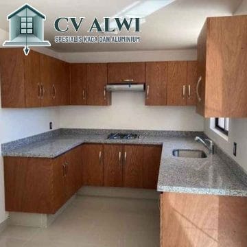 Kitchen Set Aluminium dengan Desain Elegan di Jakarta Barat