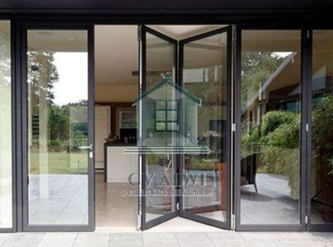 Agen pintu aluminium depok hitam doff bonus handle premium Agen pintu aluminium depok hitam doff bonus handle premium