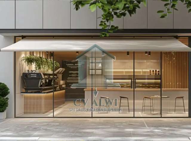 Jendela aluminium custom Bekasi cafe estetik terbaru Jendela aluminium custom Bekasi cafe estetik terbaru